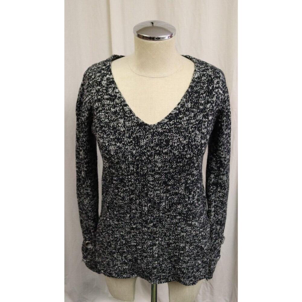 Guess Sweater Black Grey White Size Small Long Sleeves (13)